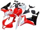 2007-2008 Honda CBR600RR Motorcycle Fairing - White Red Glossy Black