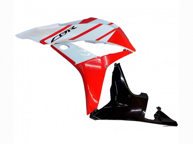 2007-2008 Honda CBR600RR Motorcycle Fairing - White Red Glossy Black