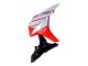 2007-2008 Honda CBR600RR Motorcycle Fairing - White Red Glossy Black