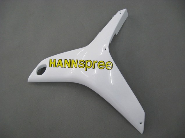 2007-2008 Honda CBR600RR Motorcycle Fairings - White Green Yellow Glossy Black Hannspree