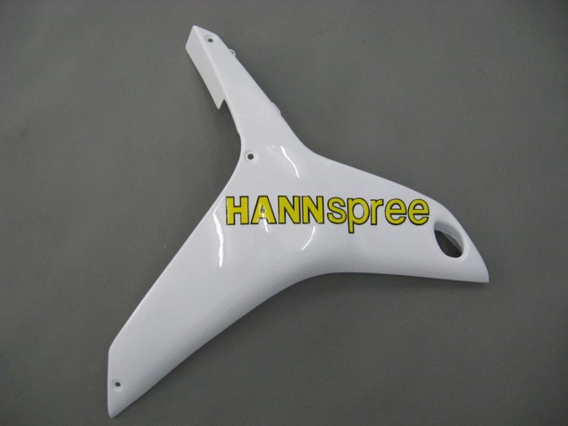 2007-2008 Honda CBR600RR Motorcycle Fairings - White Green Yellow Glossy Black Hannspree