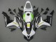 2007-2008 Honda CBR600RR Motorcycle Fairings - White Green Yellow Glossy Black Hannspree