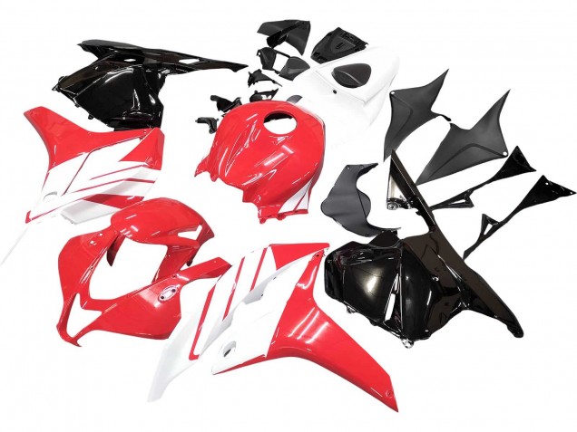 2009-2012 Honda CBR600RR Motorcycle Fairing Kits - White Red Glossy Black
