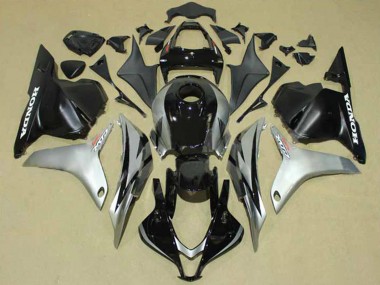 Custom 2009-2012 Honda CBR600RR Motorcycle Fairings - Black Grey