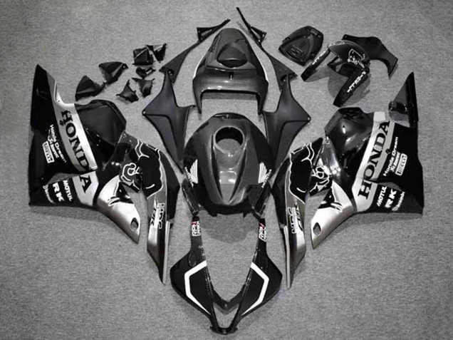 2009-2012 Honda CBR600RR Motorcycle Fairings - Silver Glossy Black HRC