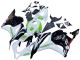 2009-2012 Honda CBR600RR Motorcycle Fairings - White Green Glossy Black Hannspree