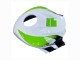 2009-2012 Honda CBR600RR Motorcycle Fairings - White Green Glossy Black Hannspree