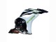 2009-2012 Honda CBR600RR Motorcycle Fairings - White Green Glossy Black Hannspree
