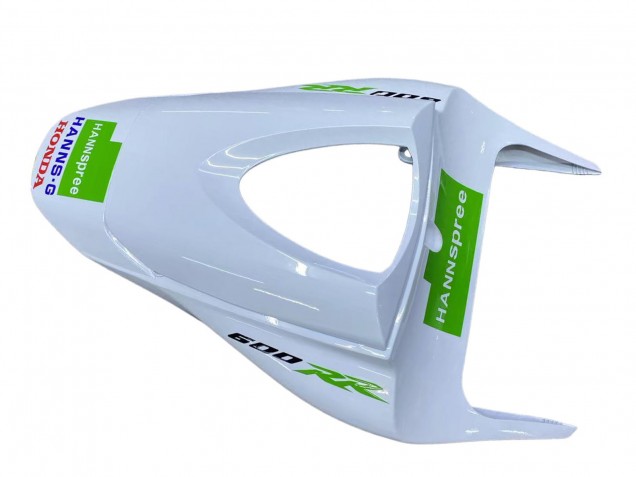 2009-2012 Honda CBR600RR Motorcycle Fairings - White Green Glossy Black Hannspree