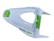 2009-2012 Honda CBR600RR Motorcycle Fairings - White Green Glossy Black Hannspree