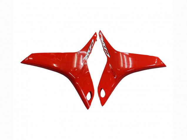 2009-2012 Honda CBR600RR Motorcycle Fairings - Red Glossy Black Matte Black Stripe