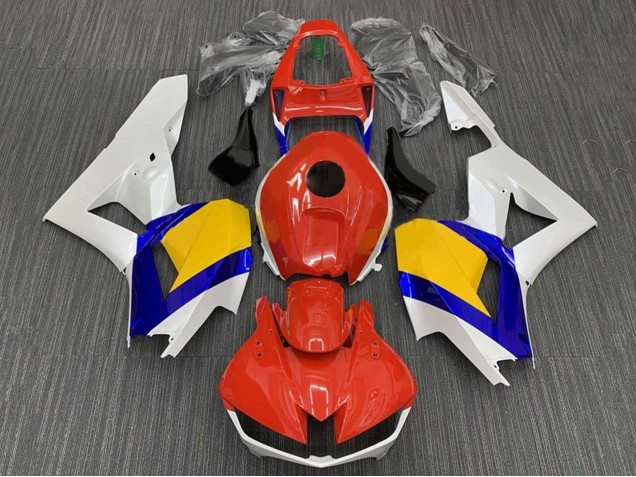 2009-2012 Honda CBR600RR Motorcycle Fairings - White Blue Yellow Red