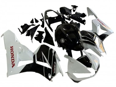 Custom 2013-2023 Honda CBR600RR Motorcycle Fairing Kits - White Glossy Black
