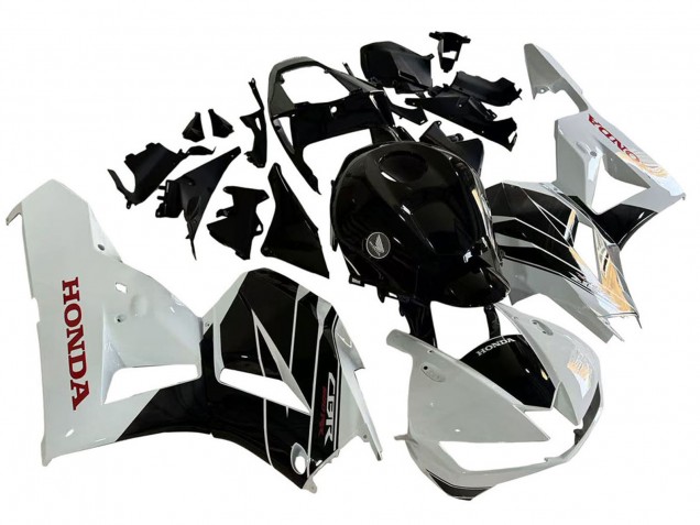 2013-2023 Honda CBR600RR Motorcycle Fairing Kits - White Glossy Black