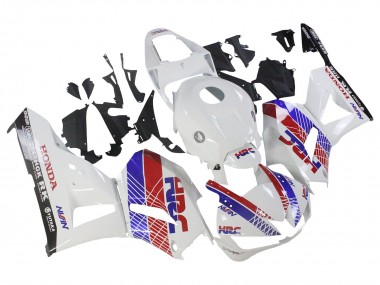 Custom 2013-2023 Honda CBR600RR Motorcycle Fairing - White Red Blue HRC