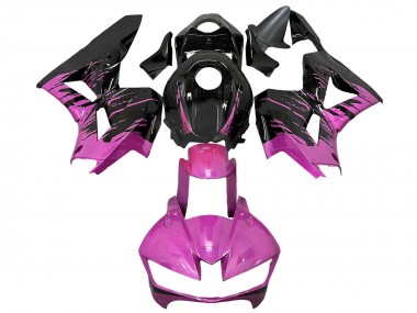 Custom 2013-2023 Honda CBR600RR Motorcycle Fairings - Pink Glossy Black