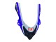 2004-2005 Kawasaki ZX10R Motorcycle Fairings - Glossy Blue White Fiat Motul