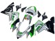 2004-2005 Kawasaki ZX10R Motorcycle Fairings - Green Silver Black 69