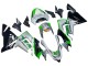 2004-2005 Kawasaki ZX10R Motorcycle Fairings - Green Silver Black 69