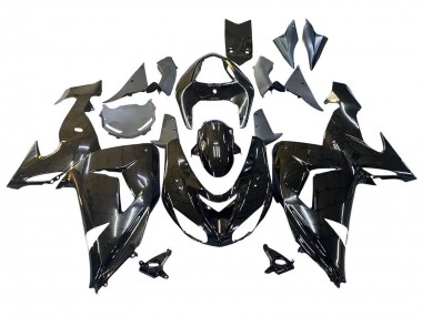 Custom 2006-2007 Kawasaki ZX10R Motorcycle Fairings - Glossy Black