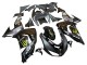 2006-2007 Kawasaki ZX10R Motorcycle Fairings - Grey Yellow Glossy Black Monster Elf