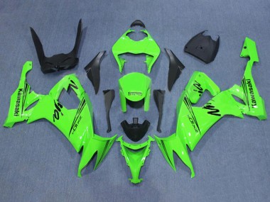 Custom 2008-2010 Kawasaki ZX10R Motorcycle Fairing - Green Black