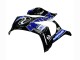 2011-2015 Kawasaki ZX10R Motorcycle Fairings - Blue White Glossy Black