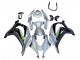 2016-2020 Kawasaki ZX10R Motorcycle Fairing - Silver Green Black