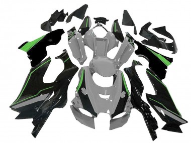 Custom 2021-2025 Kawasaki ZX10R Motorcycle Fairing - Grey Green Black