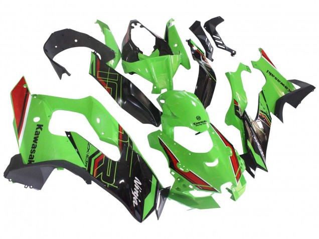 2021-2025 Kawasaki ZX10R Motorcycle Fairings - Green Black Red