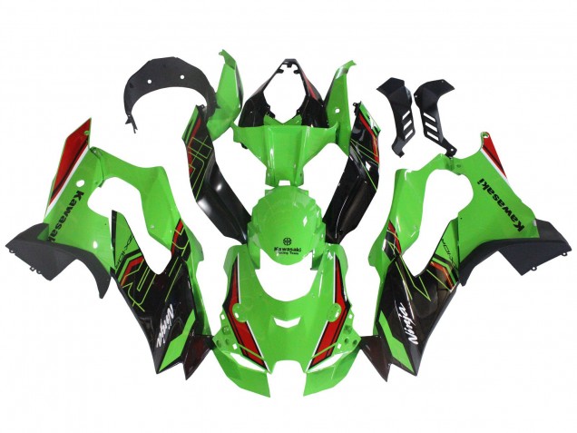 2021-2025 Kawasaki ZX10R Motorcycle Fairings - Green Black Red