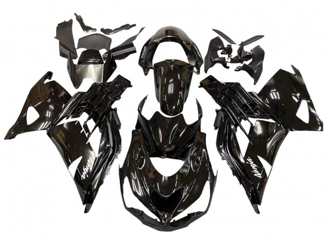 2012-2024 Kawasaki ZX14R ZZR1400 Motorcycle Fairings - Glossy Black Matte Black White Ninja