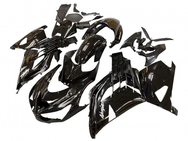 2012-2024 Kawasaki ZX14R ZZR1400 Motorcycle Fairings - Glossy Black Matte Black White Ninja