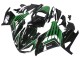 2012-2024 Kawasaki ZX14R ZZR1400 Motorcycle Fairings - Green Glossy Black Stripe