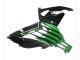 2012-2024 Kawasaki ZX14R ZZR1400 Motorcycle Fairings - Green Glossy Black Stripe