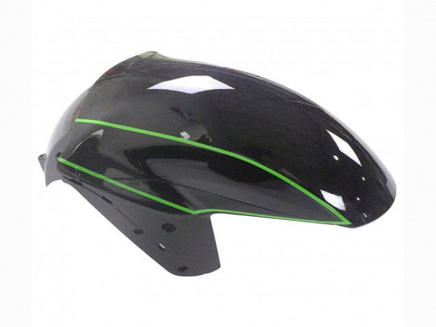 2012-2024 Kawasaki ZX14R ZZR1400 Motorcycle Fairings - Green Glossy Black Stripe