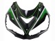 2012-2024 Kawasaki ZX14R ZZR1400 Motorcycle Fairings - Green Glossy Black Stripe