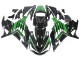 2012-2024 Kawasaki ZX14R ZZR1400 Motorcycle Fairings - Green Glossy Black Stripe