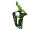 2003-2004 Kawasaki ZX6R Motorcycle Fairings - Glossy Black Green Flame