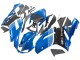 2007-2008 Kawasaki ZX6R Motorcycle Fairings - Black Blue Elf