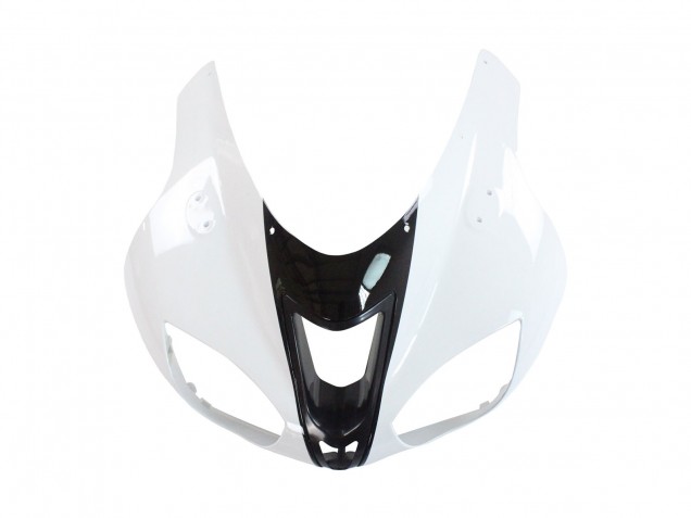 2007-2008 Kawasaki ZX6R Motorcycle Fairings - Black White Ninja