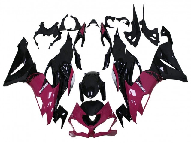 2013-2018 Kawasaki ZX6R Motorcycle Fairing - Purple Glossy Black