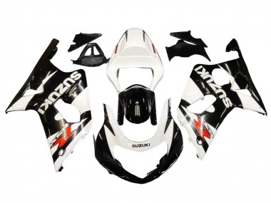 Custom 2000-2002 Suzuki GSXR1000 Motorcycle Fairings - White Glossy Black Red