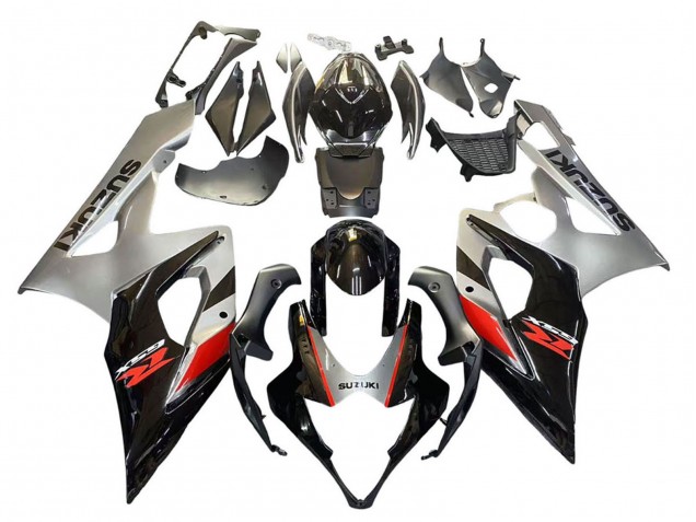 2005-2006 Suzuki GSXR 1000 Motorcycle Fairing - Black Grey Red