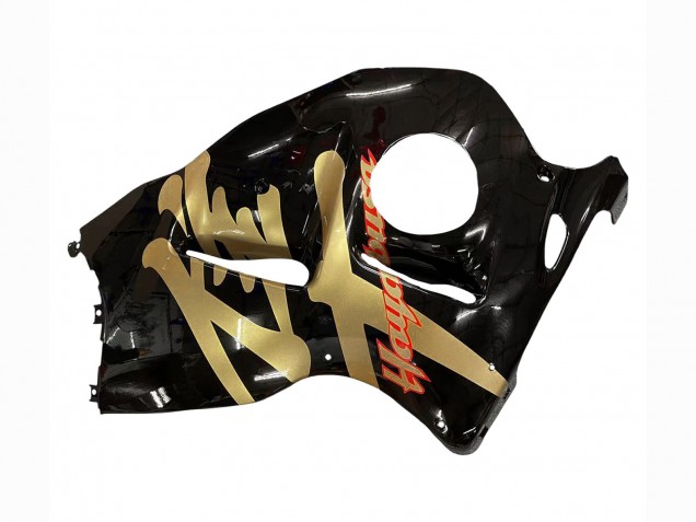 1996-2007 Suzuki GSXR 1300 Hayabusa Motorcycle Fairings - Glossy Black Gold Hayabusa