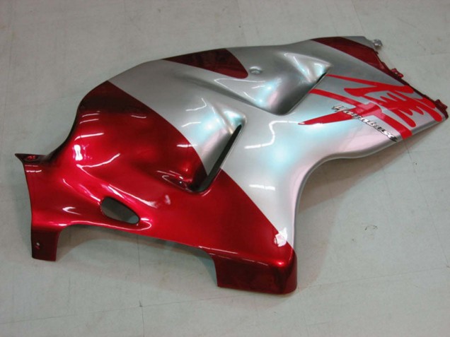 1996-2007 Suzuki GSXR 1300 Hayabusa Motorcycle Fairings - Silver Red Hayabusa