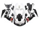 1996-2000 Suzuki GSXR 600 / GSXR 750 Motorcycle Fairings - Black White