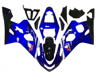 Custom 2004-2005 Suzuki GSXR 600 / GSXR 750 Motorcycle Fairing - Blue White Black