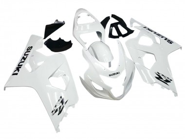 Custom 2004-2005 Suzuki GSXR 600 / GSXR 750 Motorcycle Fairings - Pearl White