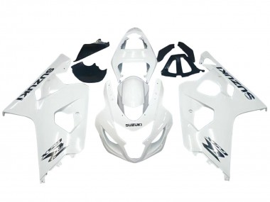 Custom 2004-2005 Suzuki GSXR 600 / GSXR 750 Motorcycle Fairings - Pearl White